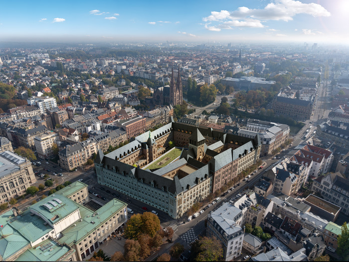 Visite guidée de l&rsquo;Hôtel des Postes, Les Jardins d&rsquo;Arcadie, Strasbourg