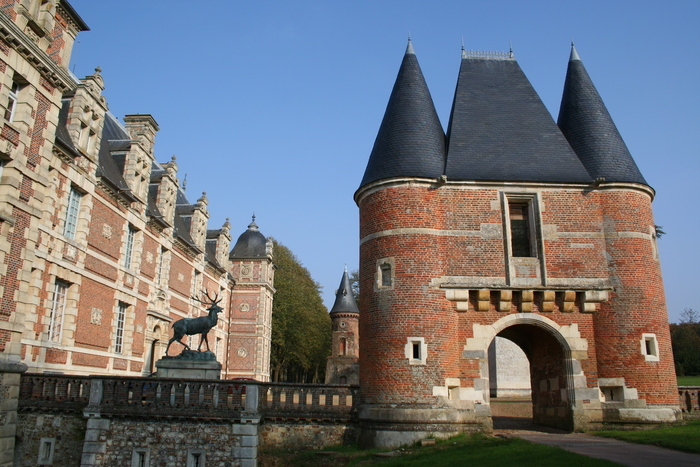 Visite guidée des extérieurs, Château de Chambray, Mesnils-sur-Iton