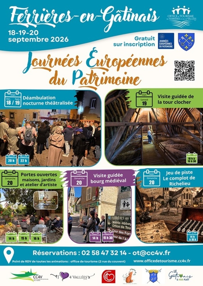 Visite guidée du bourg médiéval, Église abbatiale Saint-Pierre-et-Saint-Paul, Ferrières-en-Gâtinais