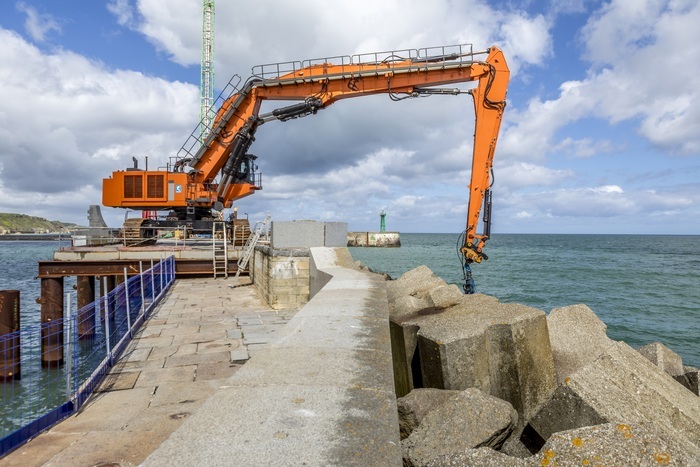 Visite guidée du chantier du port, Place Seurat, Port-en-Bessin-Huppain