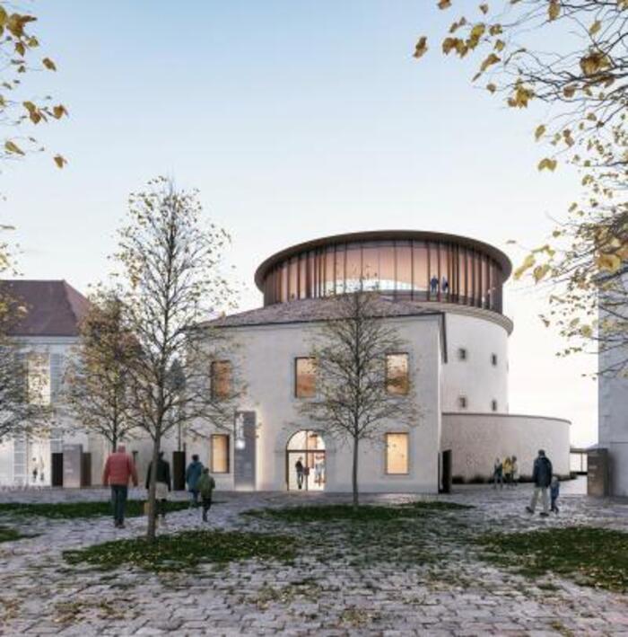 Visite guidée du chantier Panoptique, Devant l’ancienne prison, Blois