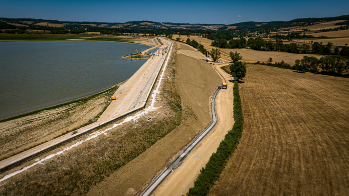 Visite guidée du chantier sur le barrage-réservoir de Panthier barrage-réservoir de Panthier Vandenesse-en-Auxois