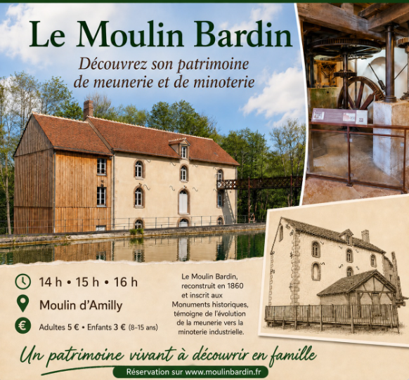 Visite guidée du Moulin Bardin  Amilly