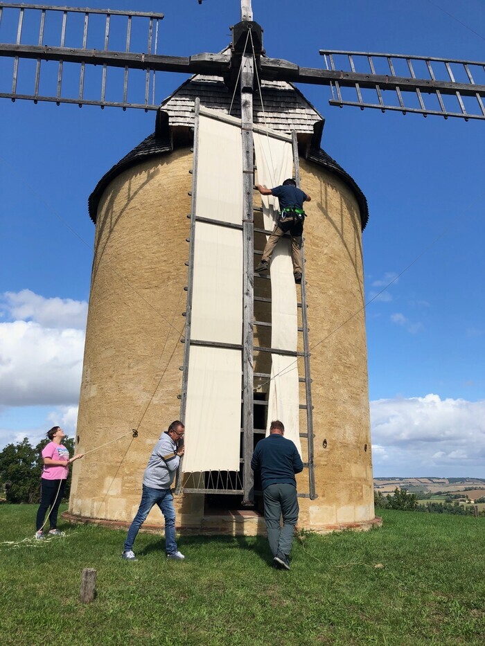 Visite guidée du moulin de Gensac Moulin à vent de Gensac Montpezat