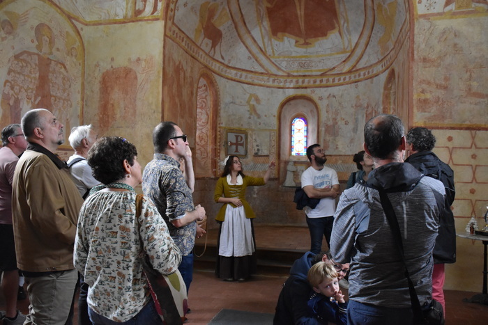 Visite guidée du village, Auberge des soeurs Moisy, Saint-Céneri-le-Gérei