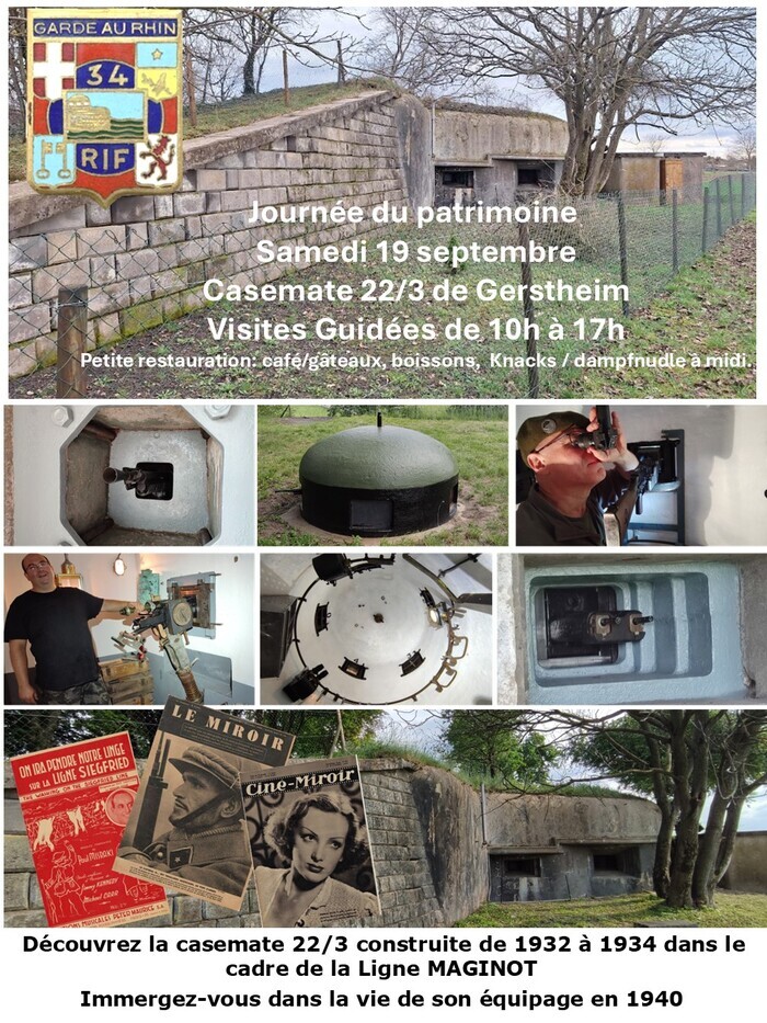 Visite guidée d’une casemate de la ligne Maginot, Casemate de Gerstheim, Gerstheim