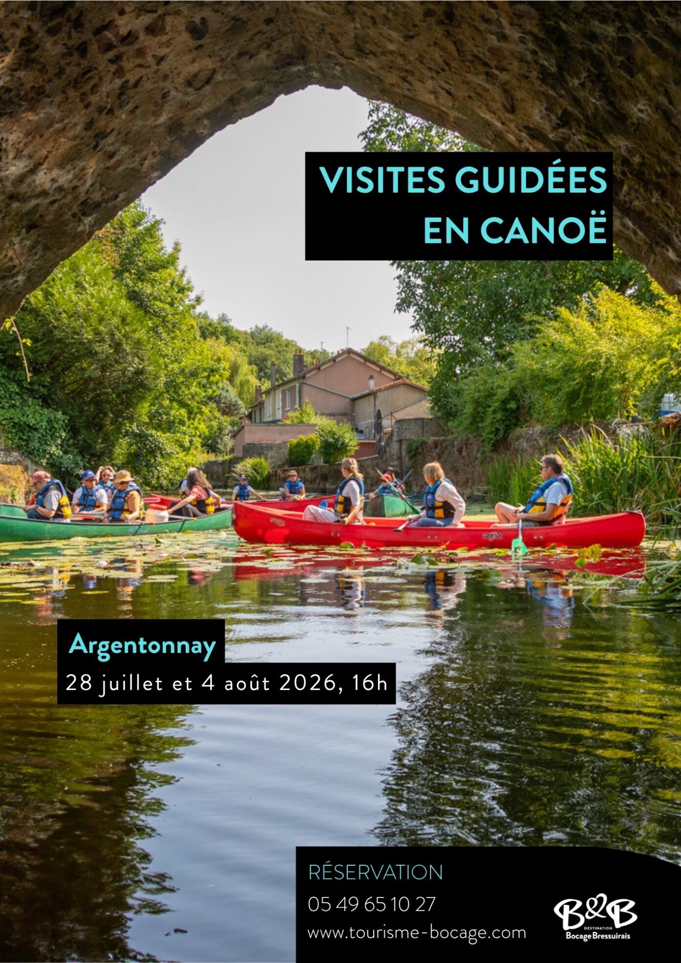 Visite guidée en canoë COMPLET  Argentonnay