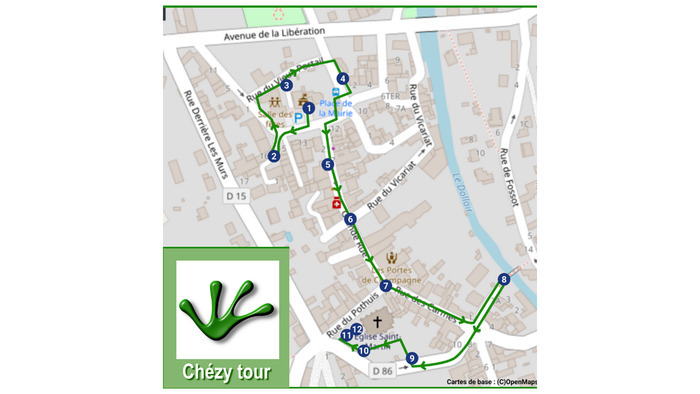 Visite Historique Guidée de Chézy sur Marne, Chézy sur Marne – Place Lt LEHOUCQ et sapeur FEUILLEBOIS, Chézy-sur-Marne