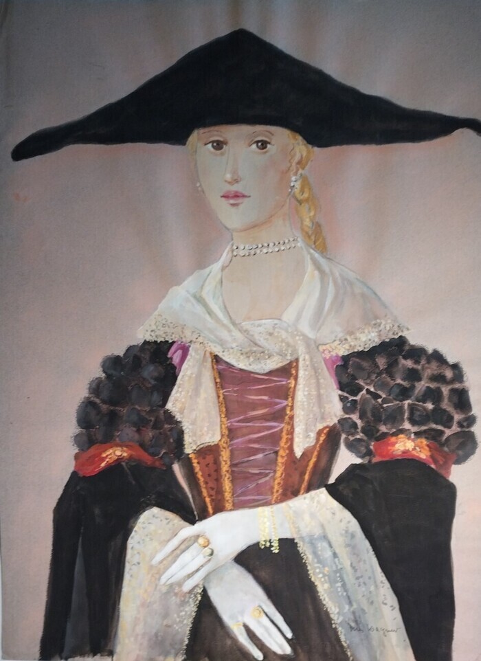 Visite libre de l’exposition « Aquarelles d&rsquo;Inès Wagner. Visages et costumes en transparence », Musée de l&rsquo;Imagerie Populaire, Val-de-Moder
