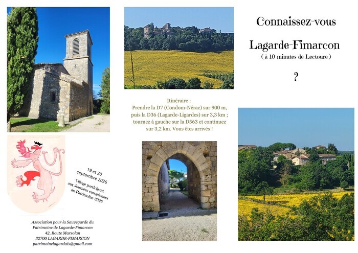 [Visite libre] Lagarde-Fimarcon : un refuge de pierre et de verdure au cœur de la Toscane française, Place Elie Fournel, Lagarde