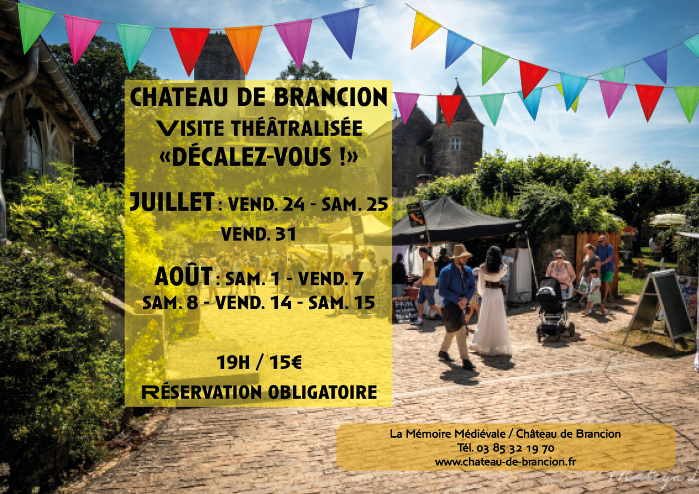 Visite théâtralisée décalez-vous ! Château de Brancion Martailly-lès-Brancion