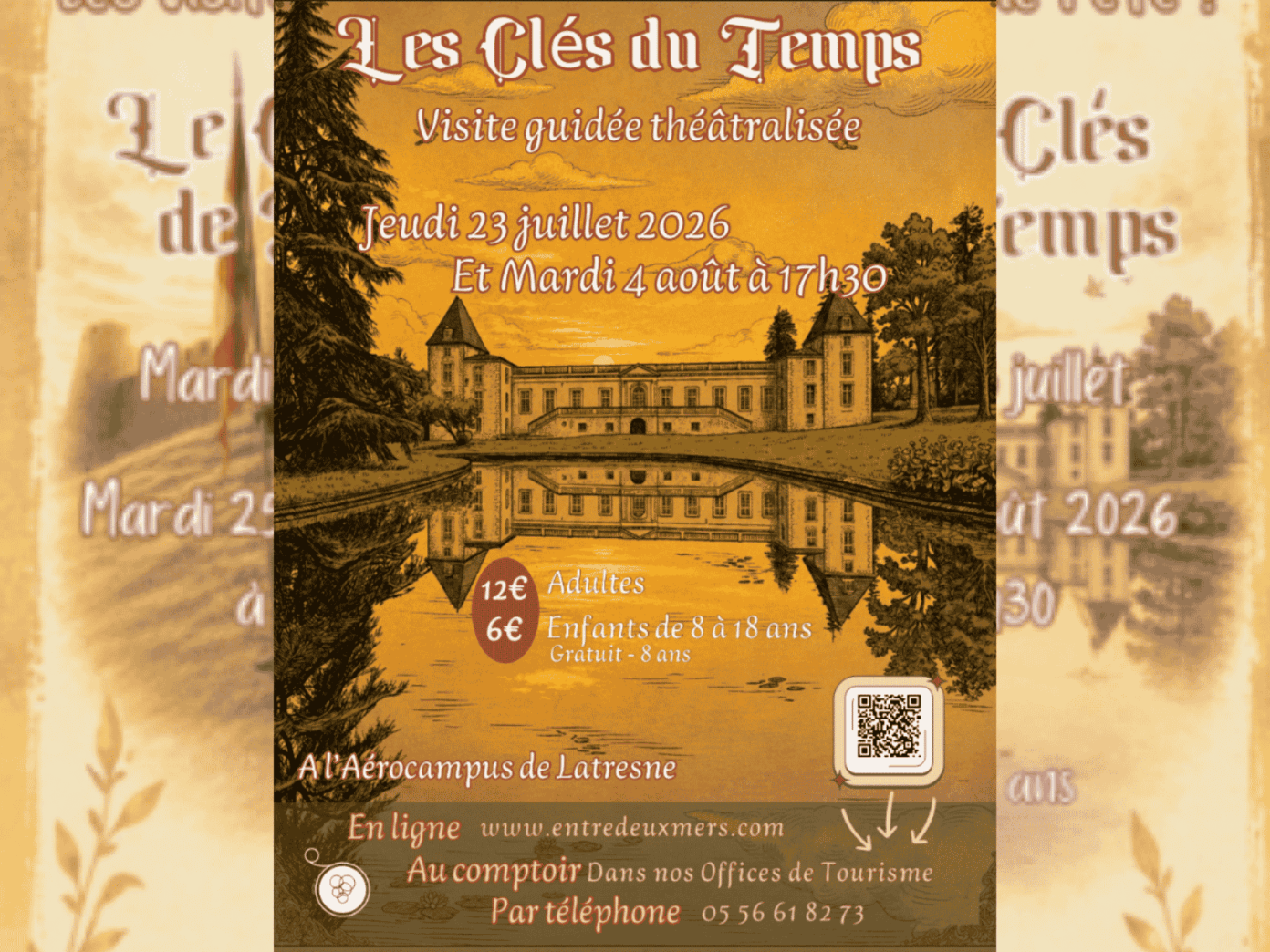 Visite théâtralisée Les clés du temps Aérocampus Latresne