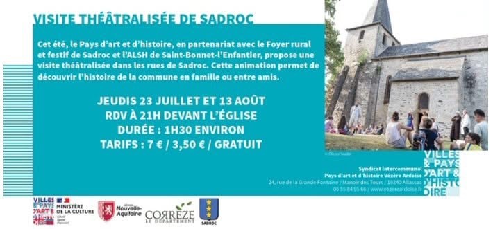 Visite théâtralisée Sadroc
