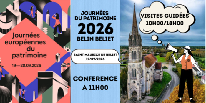 Visites et conférence sur l&rsquo;histoire de l&rsquo;église Saint-Maurice de Béliet, Église Saint-Maurice, Belin-Béliet