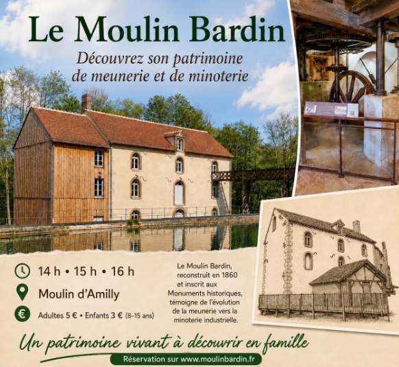 Visites Guidées au Moulin Bardin  Amilly