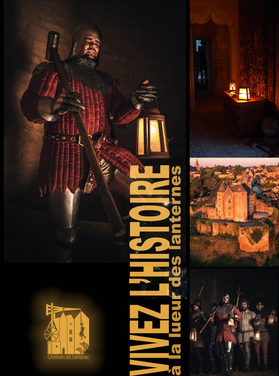 Visites nocturnes à la lueur des lanternes Château de Salignac  Salignac-Eyvigues