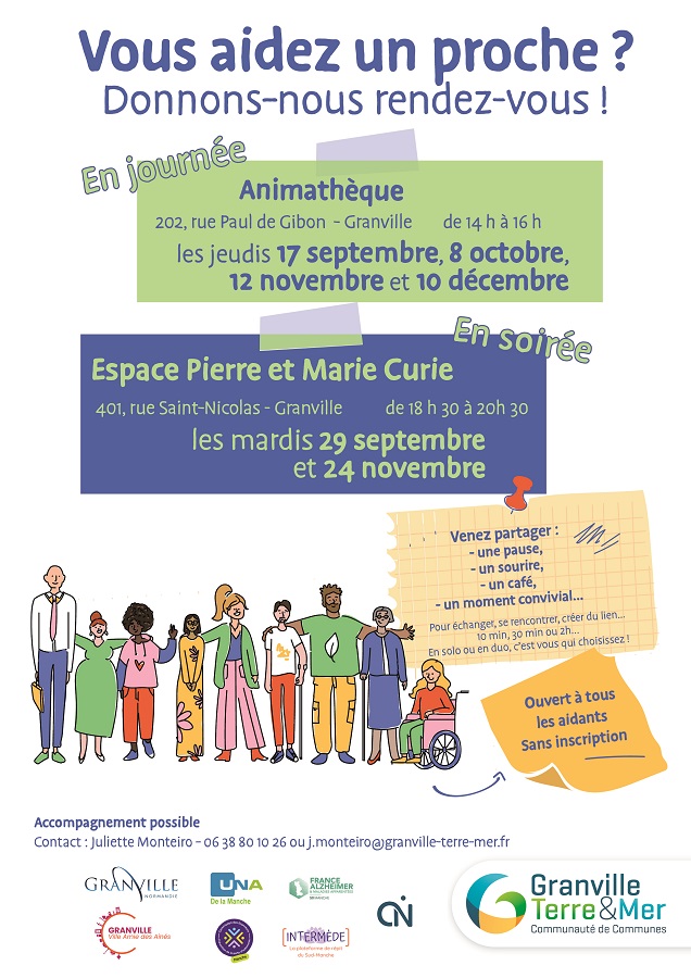 Vous aidez un proche ? Donnons nous rendez-vous ! Granville