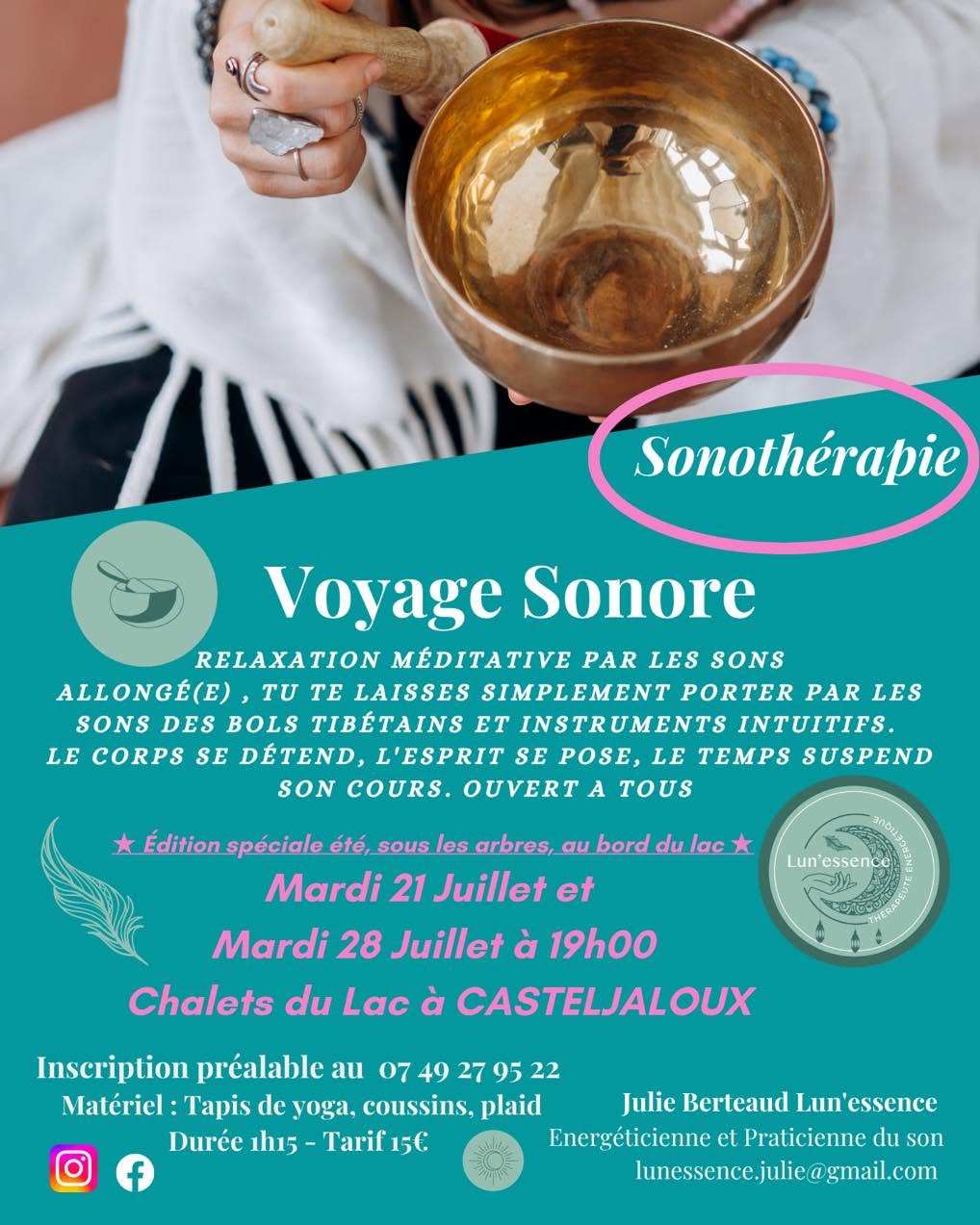 Voyage sonore Lac de Clarens Casteljaloux