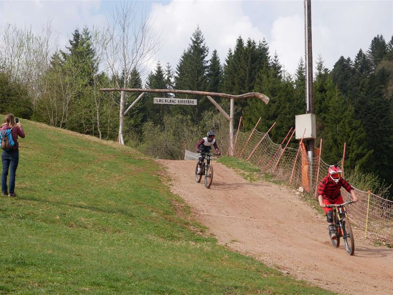 VTT DH encadré sur le Bike Park du Lac Blanc Orbey