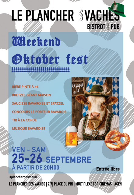 Week-end Oktober Fest 9 Rue de la Prune Agen 2026-09-25