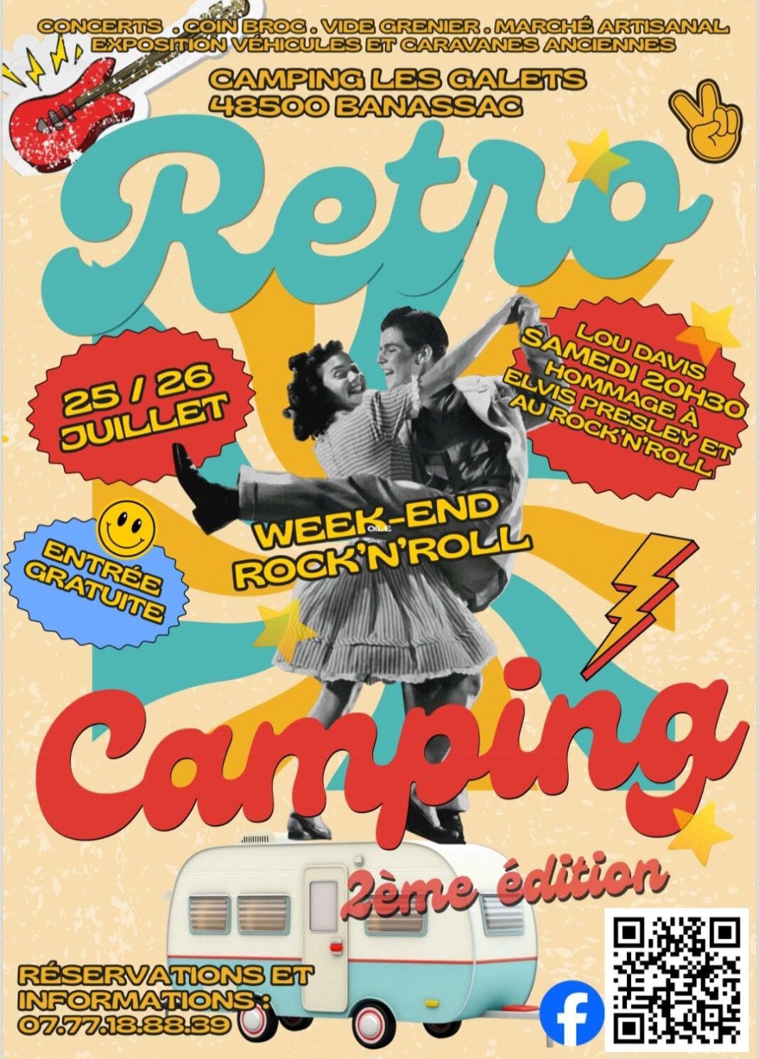 WEEK-END RETRO ROCK & ROLL AU CAMPING La mothe Banassac-Canilhac