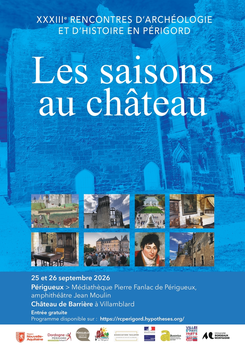 XXXIIIe rencontres d&rsquo;archéologie et d&rsquo;histoire en Périgord Médiathèque Pierre Fanlac Périgueux