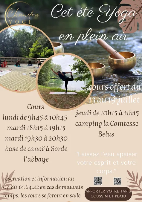 Yoga en plein air Bélus