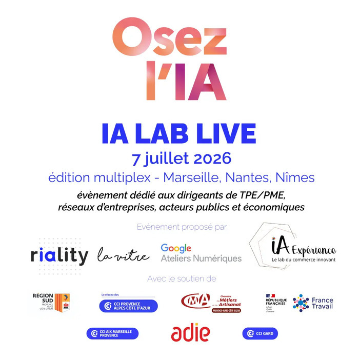 ​Osez l’IA : IA LAB LIVE (édition multiplex), Palais de la Bourse de Marseille, Marseille