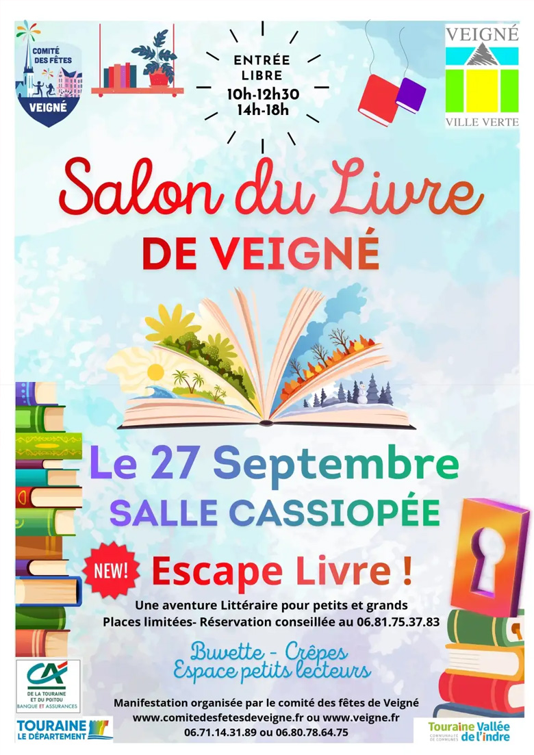 14e Salon du Livre de Veigné Rue du Poitou Veigné 2026-09-27