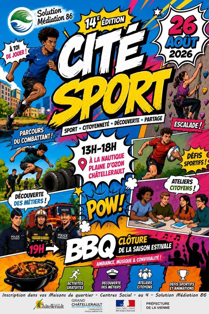 14ème Édition Cité sport La nautique Châtellerault