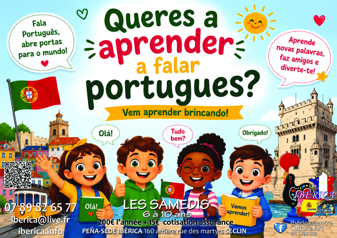 Cours de Portugais pour enfants Ibérica Seclin Lille Hauts de France Ibérica, centre de culture, art et danse