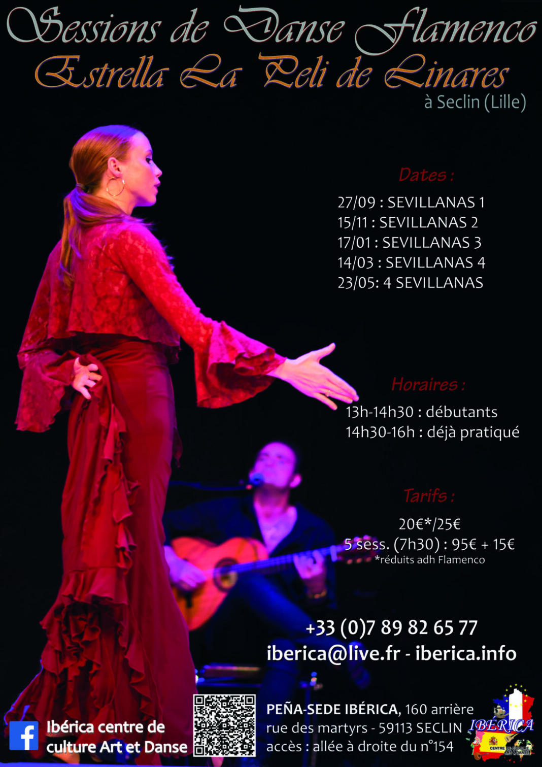 Stages de danse Flamenco Sevillanas – Ibérica Seclin Hauts de France Ibérica, centre de culture, art et danse