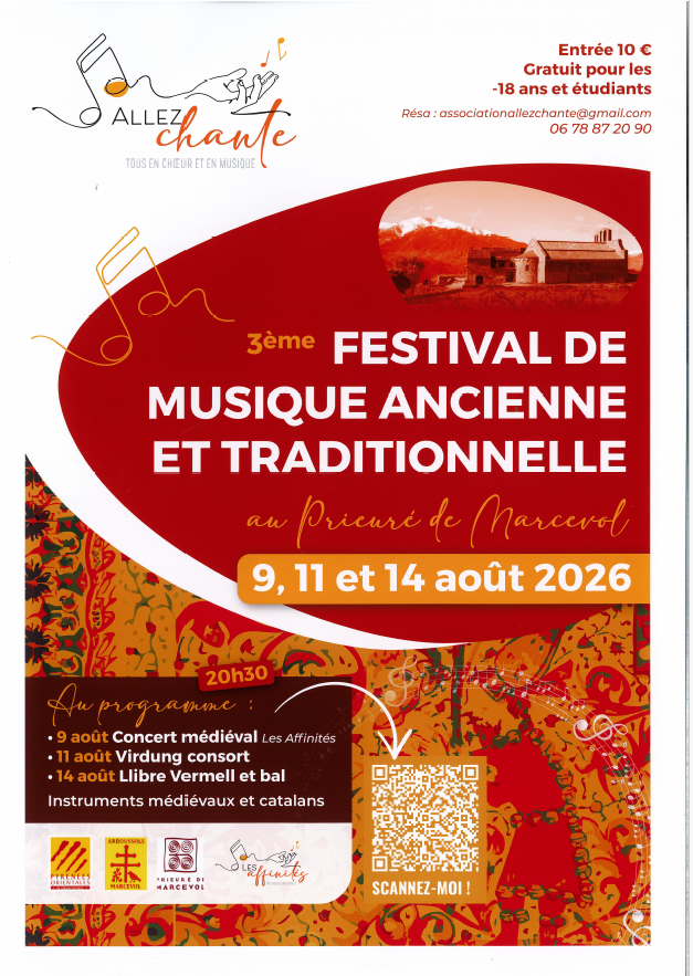 3ÈME FESTIVAL DE MUSIQUE ANCIENNE ET TRADITIONNELLE  Arboussols