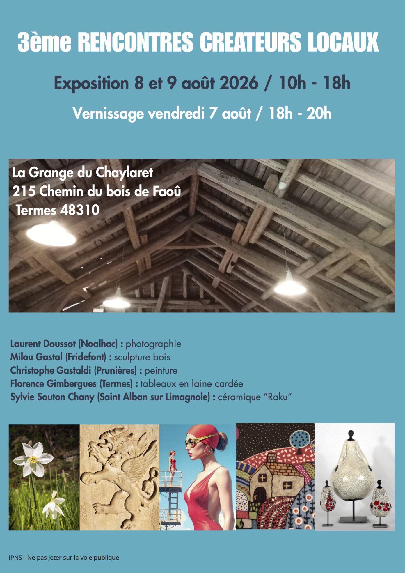 3ÈME RENCONTRES DES CRÉATEURS LOCAUX A TERMES le chaylaret Termes