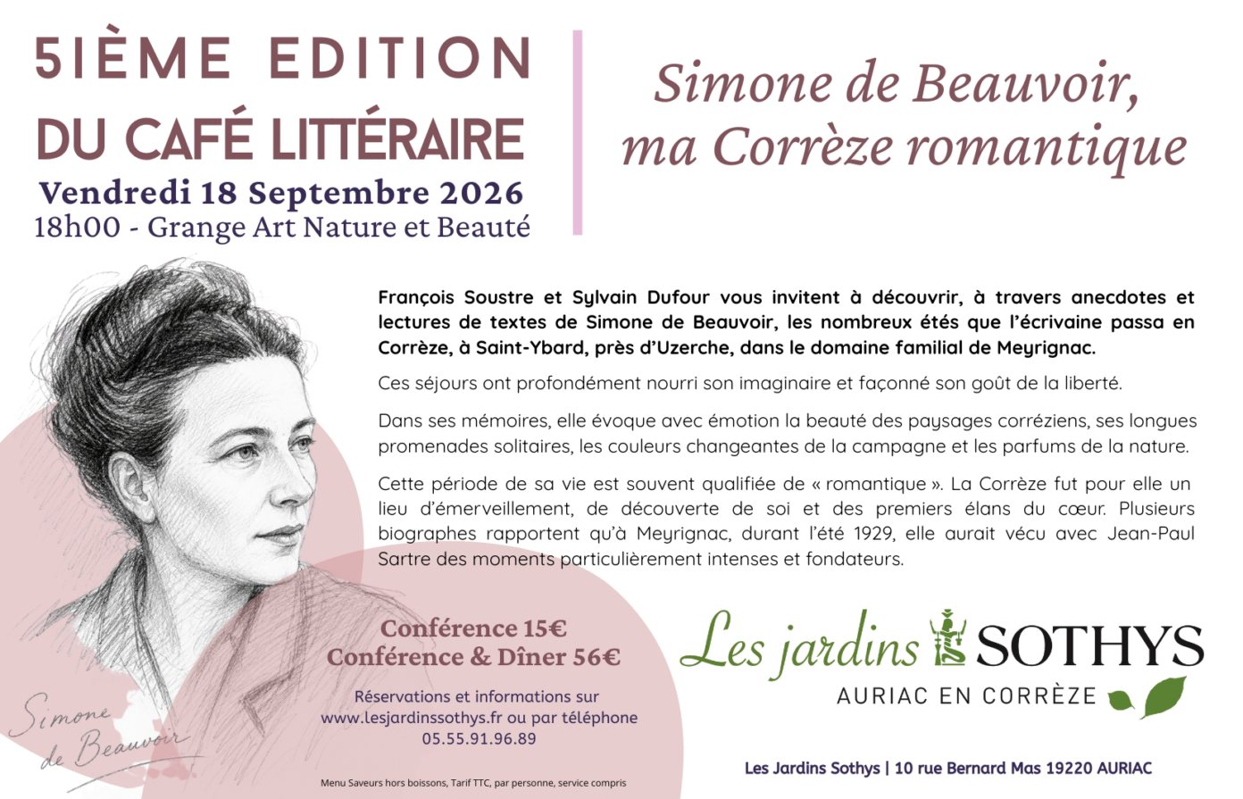 5 eme édition du café Littéraire Auriac