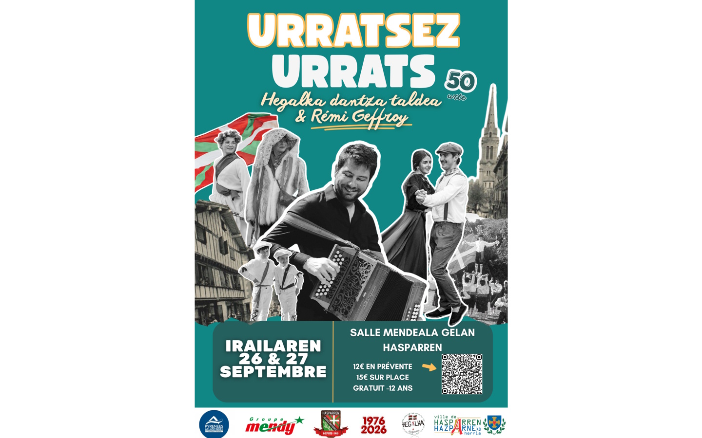 50 ans d’Hegalka Urratsez Urrats 15 Avenue Charles de Gaulle Hasparren 2026-09-26