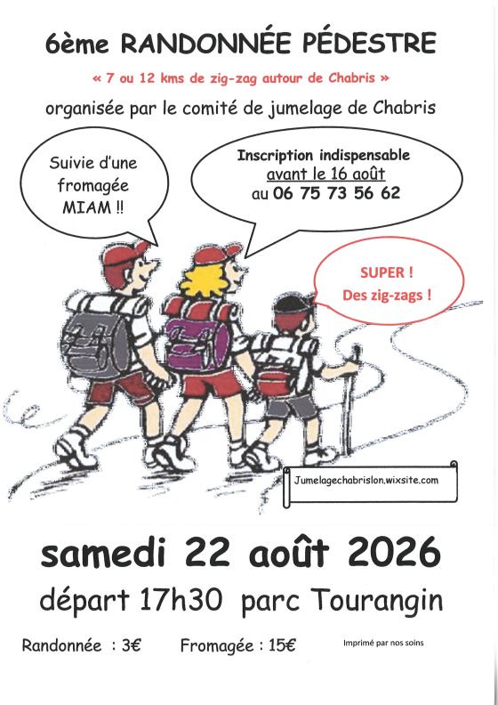6ème randonnée zig-zag autour de Chabris  Chabris