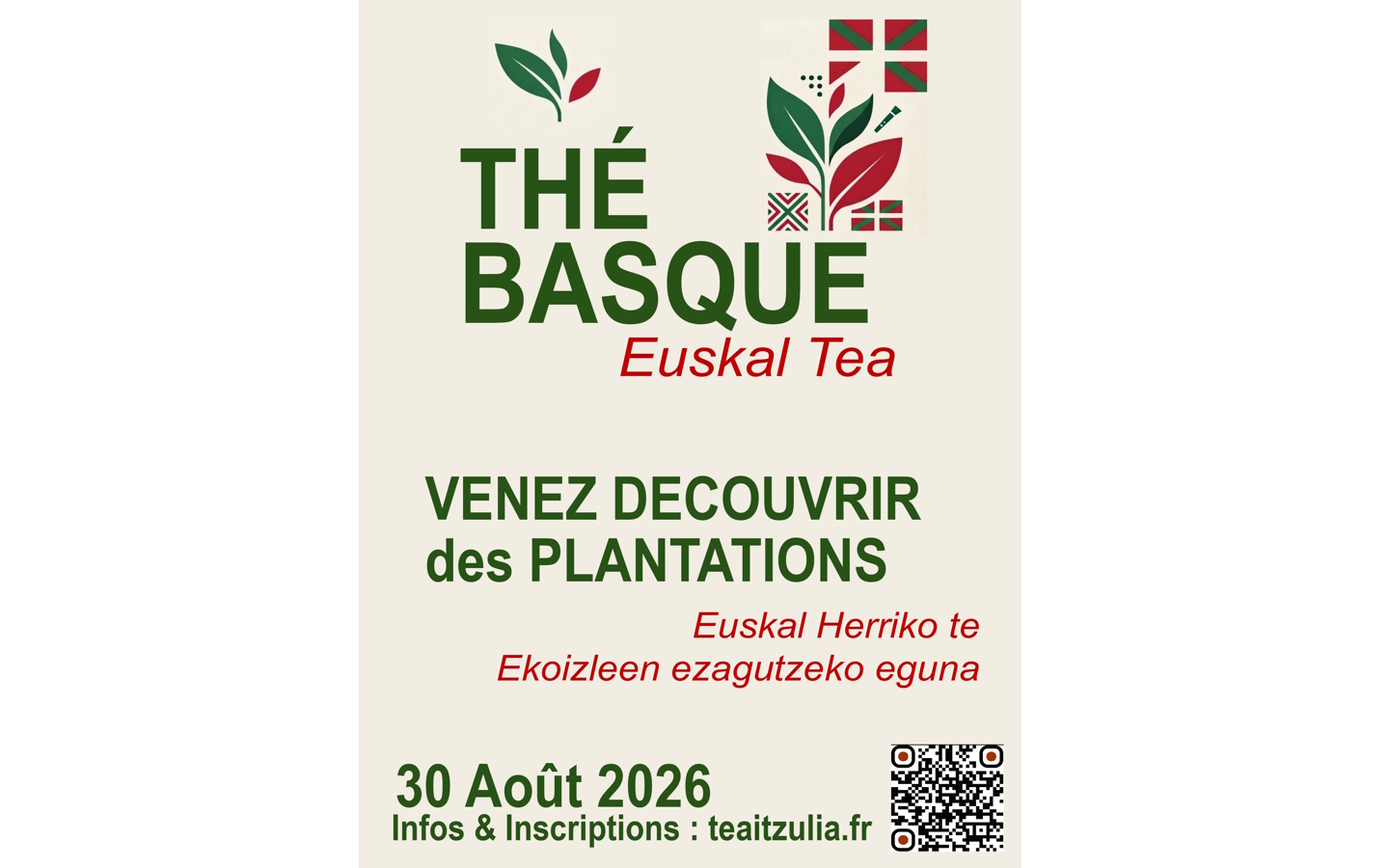 À la découverte des producteurs de thé basque à Macaye Baigura Macaye 2026-08-30