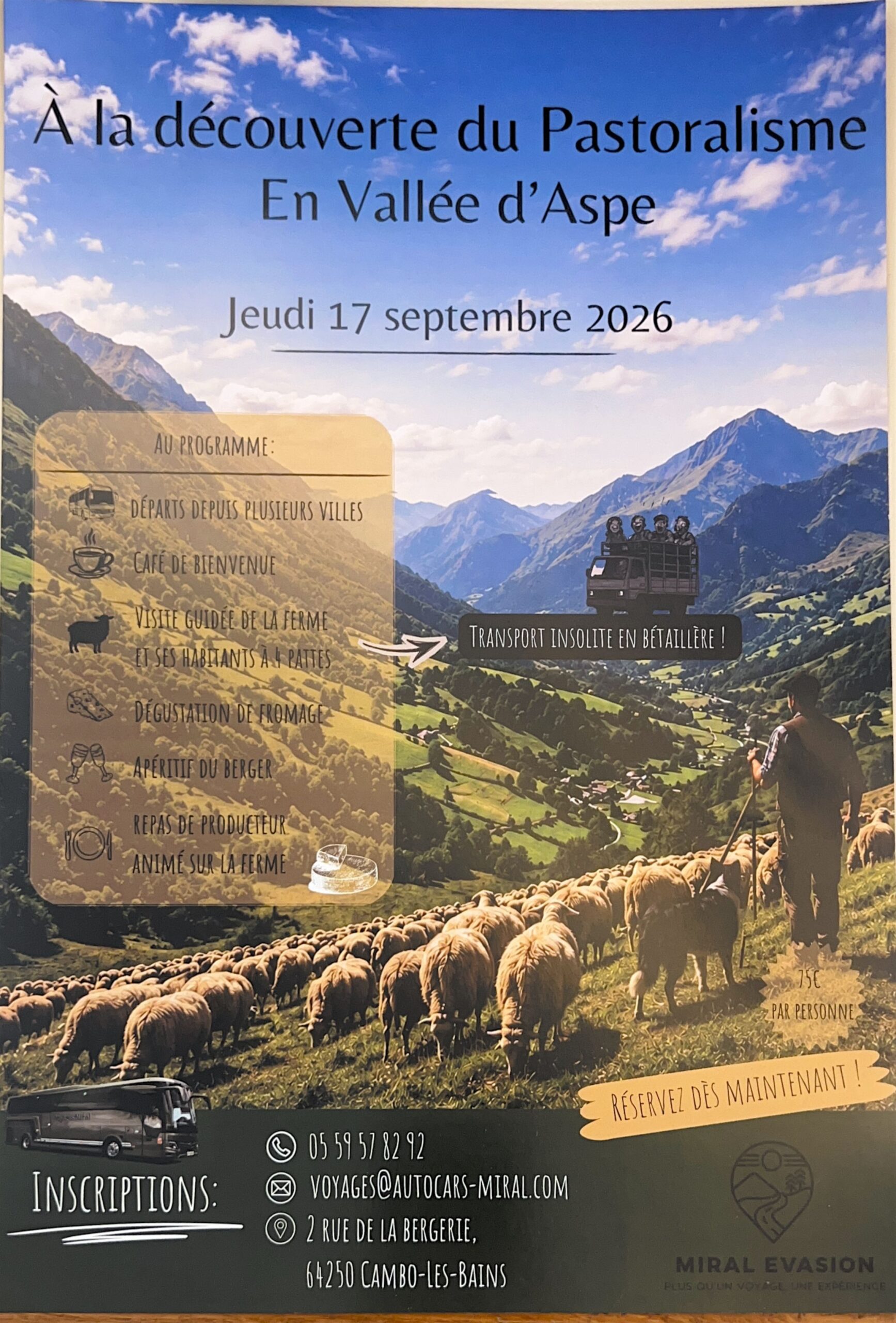 A la découverte du pastoralisme Vallée d'Aspe 2 Rue de la Bergerie Cambo-les-Bains 2026-09-17