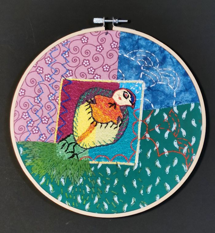 A la rencontre d’une broderie afghane avec Catherine Primot - atelier L'Orée - De fils en liens Cervières