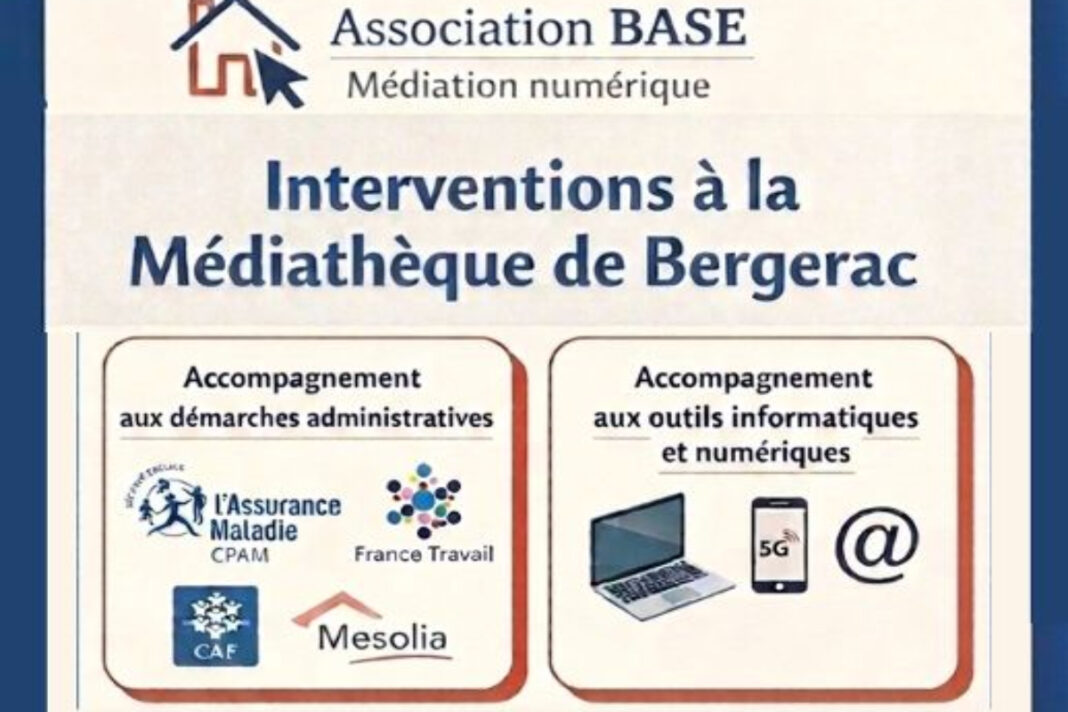 Accompagnement numérique Médiathèque Bergerac