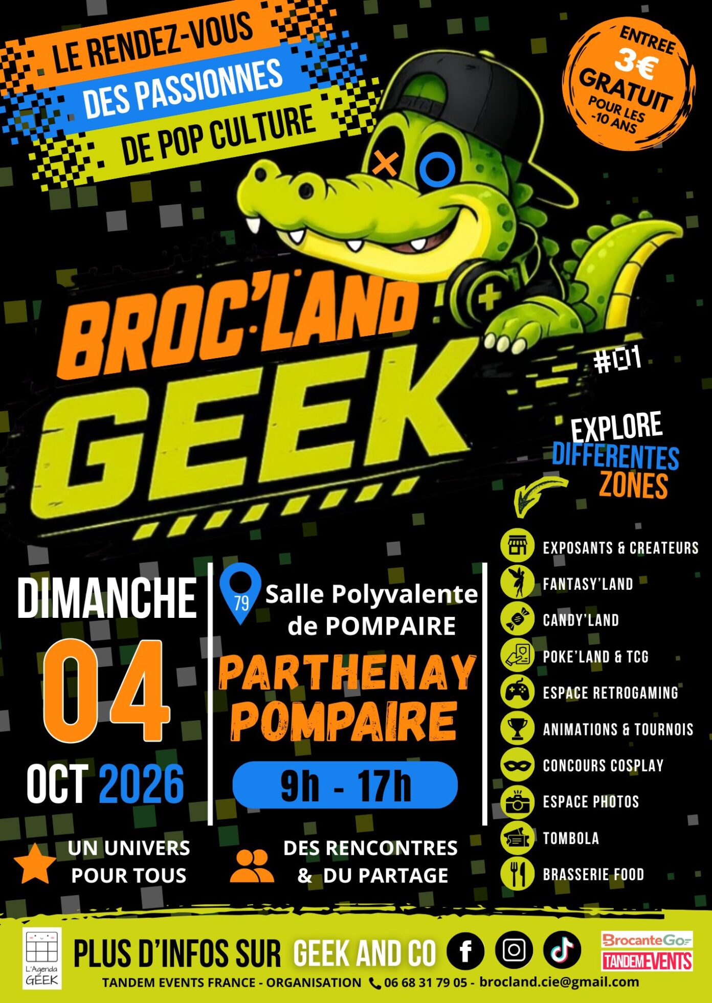 Broc Land Geek Salle polyvalente Pompaire