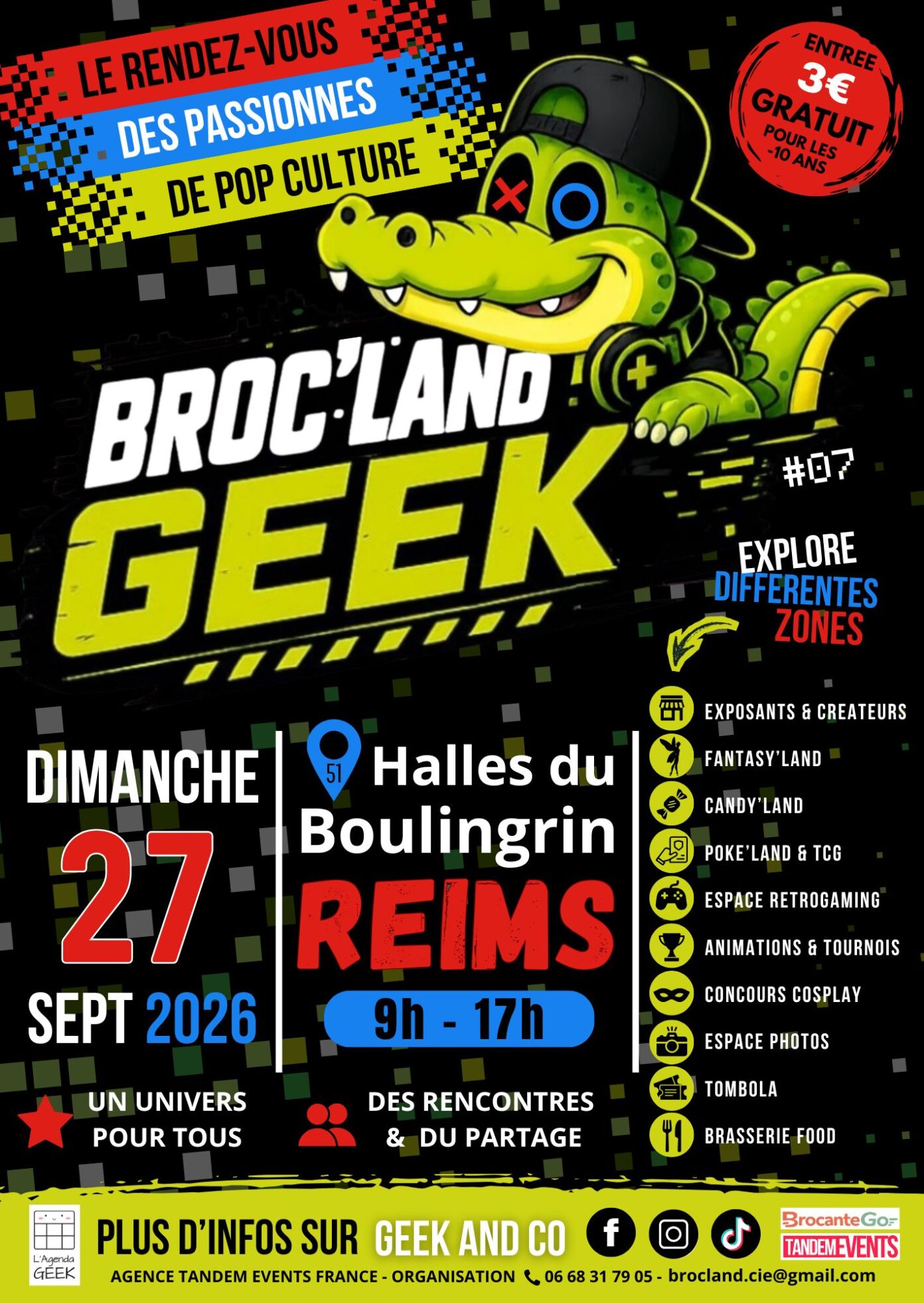 Broc Land Geek Reims Halle du Boulingrin