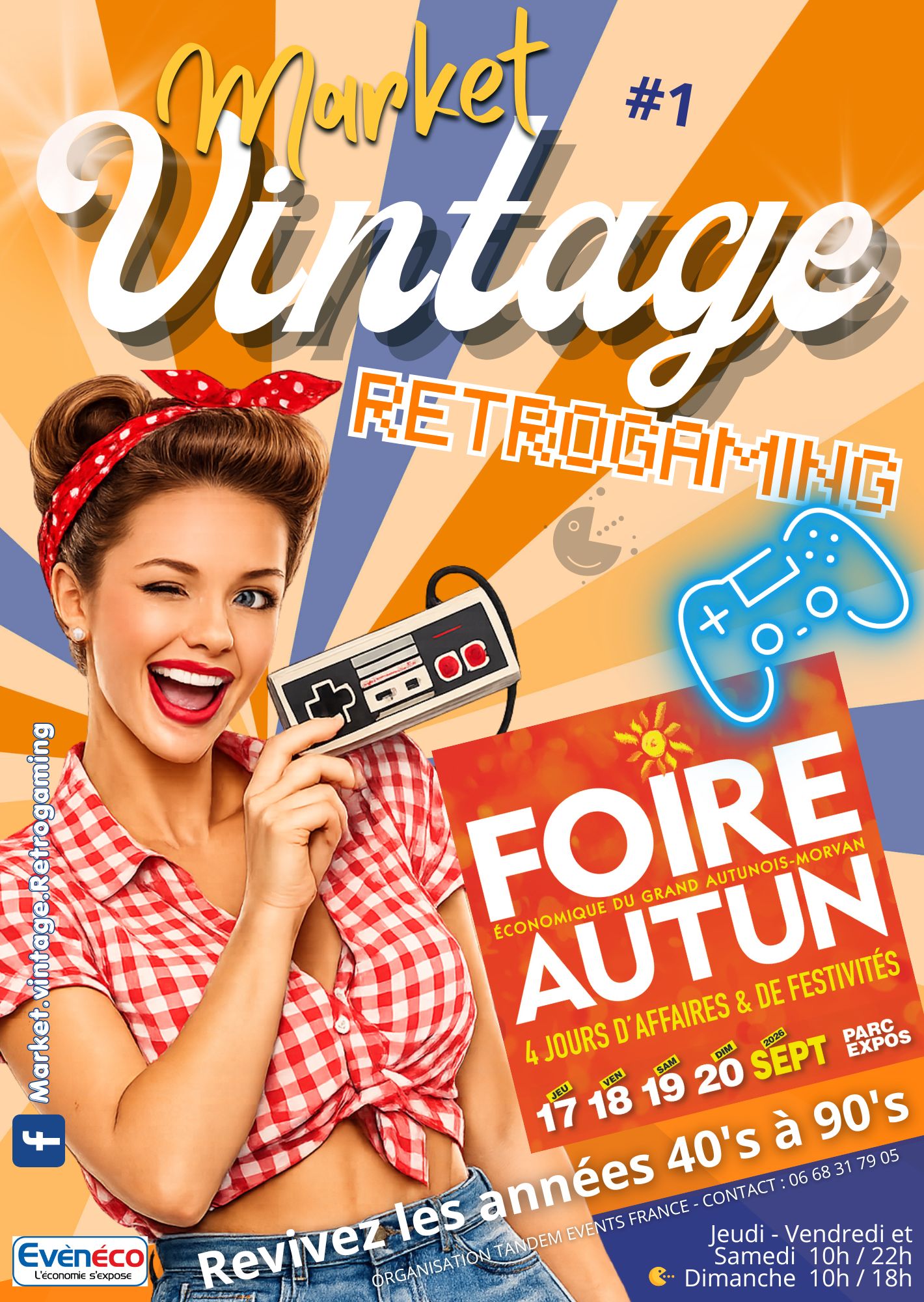 Market Vintage & Retrogaming Parc Expo L&rsquo;Eduen AUTUN — Parc Expo L'Eduen — AUTUN — 17 septembre 2026