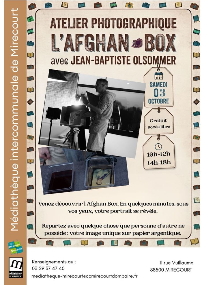 Afghan Box, Médiathèque intercommunale de Mirecourt, Mirecourt