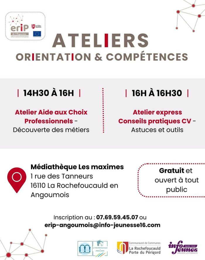 Aide aux Choix Professionnels, Médiathèque La Rochefoucauld, La Rochefoucauld-en-Angoumois