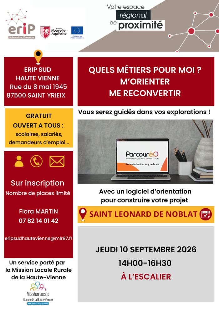 Aide aux choix professionnels, SAINT LEONARD DE NOBLAT, Saint-Léonard-de-Noblat