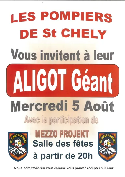Aligot géant des Pompiers  Saint-Chély-d&rsquo;Aubrac