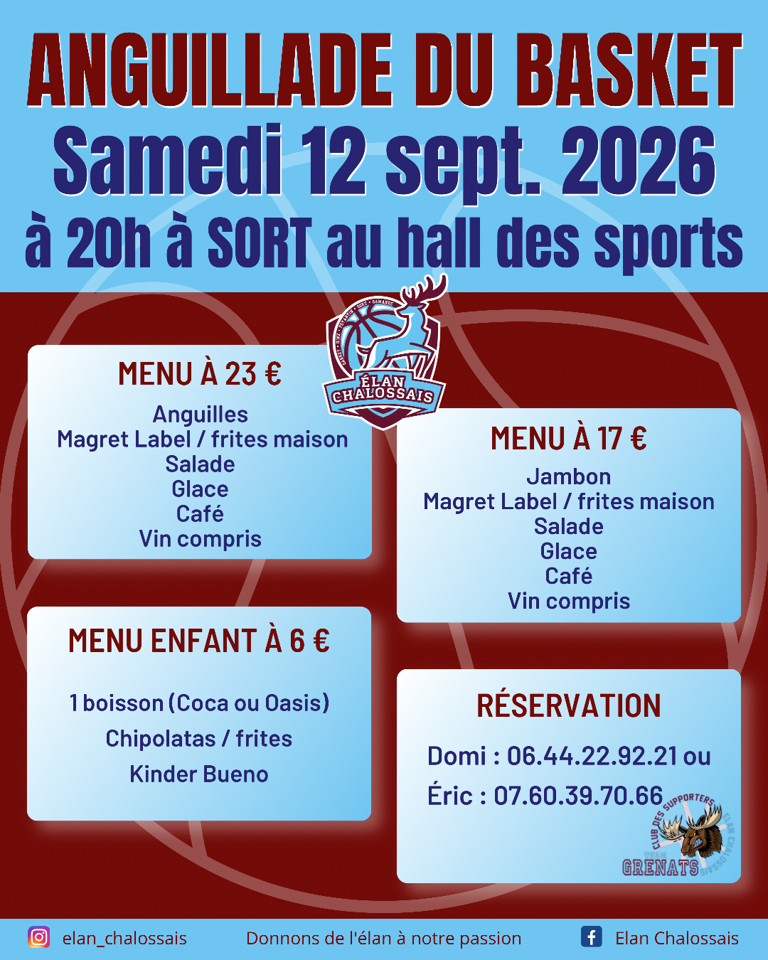 Anguillade du basket Salle des sports de Sort-en-Chalosse Sort-en-Chalosse 2026-09-12
