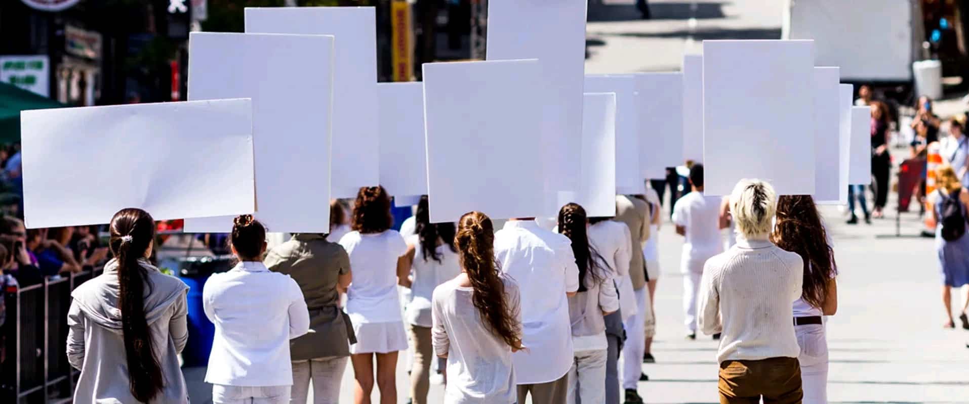 blank placard dance kids